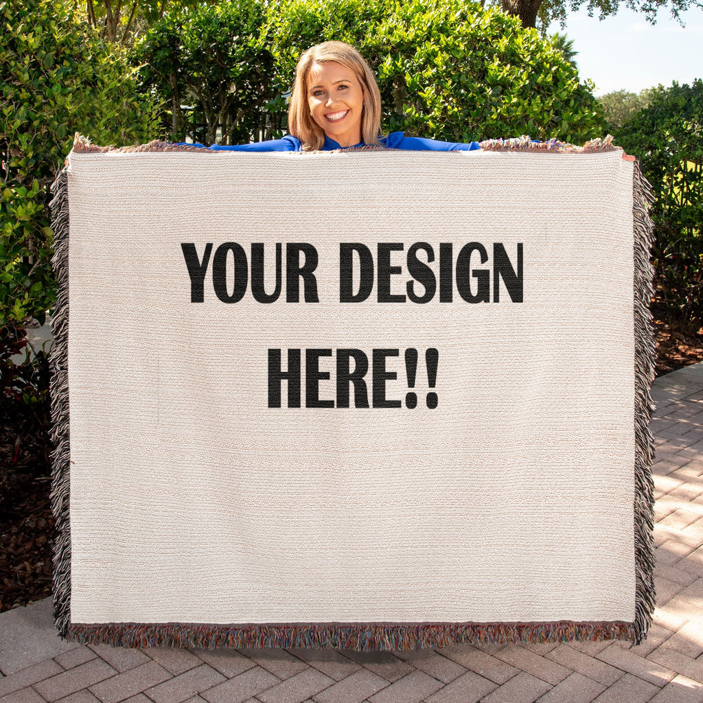 Custom Design Artwork Heirloom Woven Blanket - Landscape