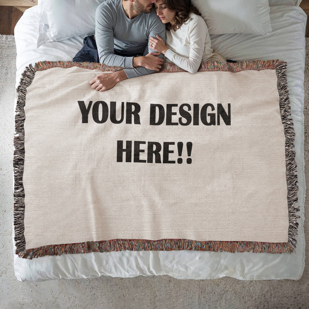 Custom Design Artwork Heirloom Woven Blanket - Landscape