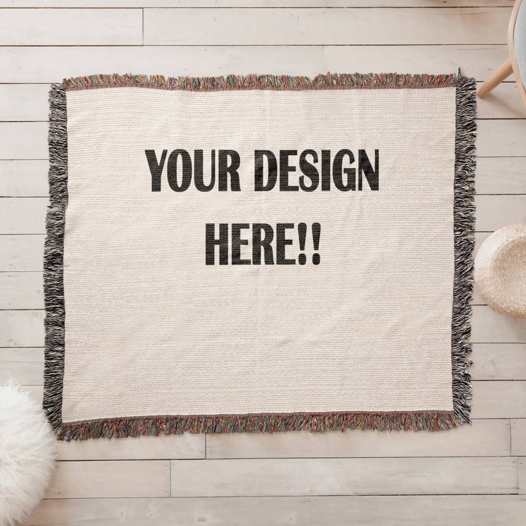 Custom Design Artwork Heirloom Woven Blanket - Landscape