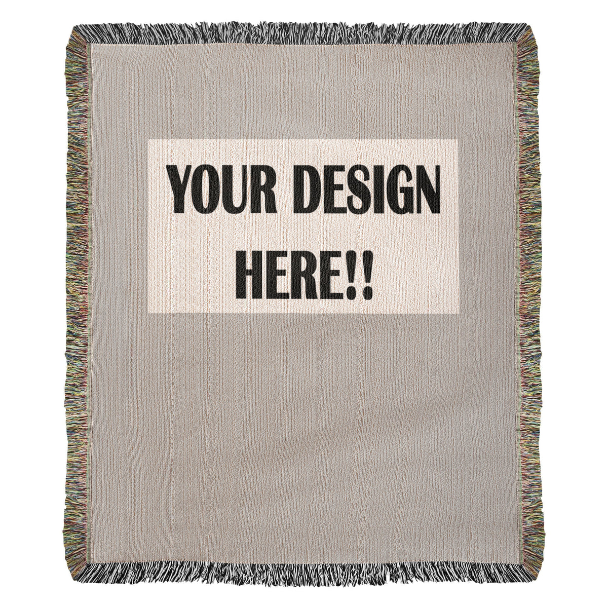 Custom Design Artwork Heirloom Woven Blanket - Portrait