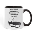 When Guests Arrive, I Become the Guest — Funny Introvert Cat Mug - Color Variation