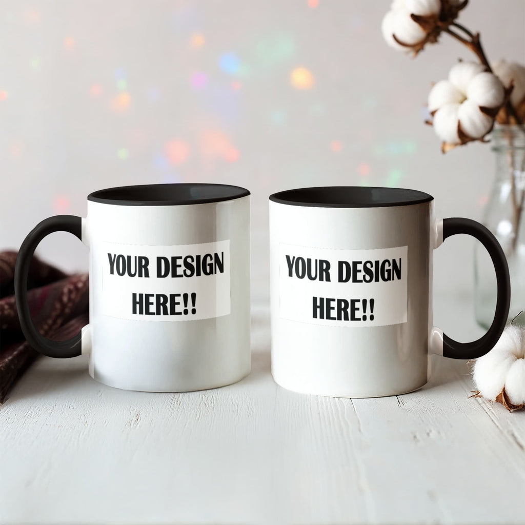 Custom Design Color Accent Mug
