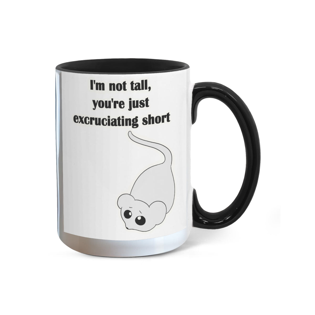 I'm Not Short & I'm Not Tall — Giraffe & Mouse Edition Mug (Colour Variation)