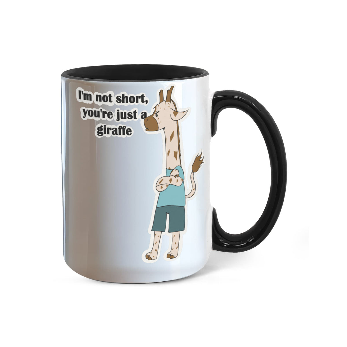 I'm Not Short, You're Just a Giraffe — Giraffe Edition Mug (color variation)