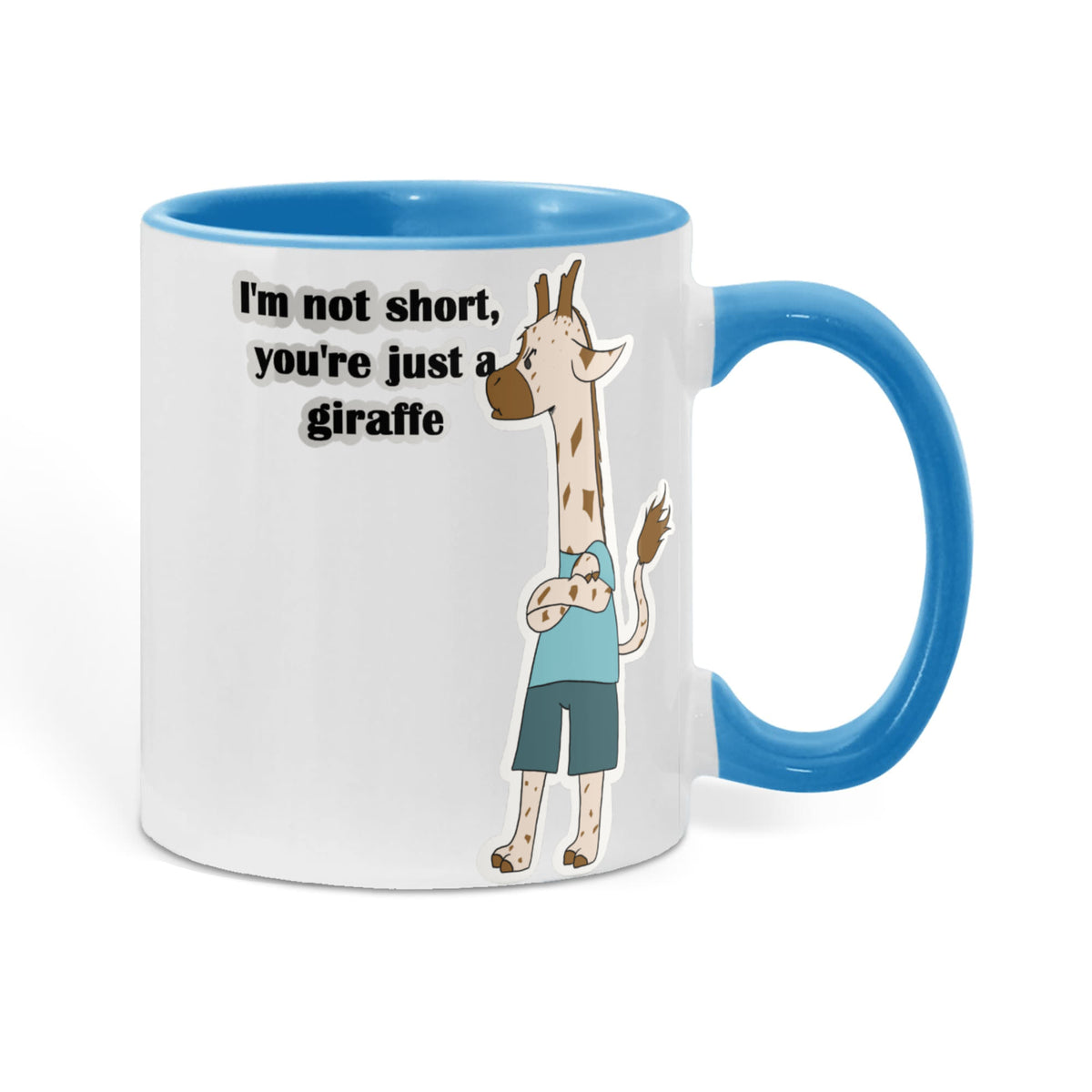 I'm Not Short, You're Just a Giraffe — Giraffe Edition Mug (color variation)