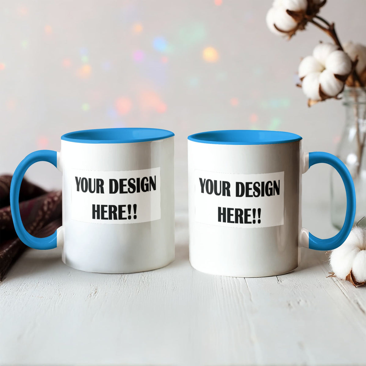 Custom Design Color Accent Mug