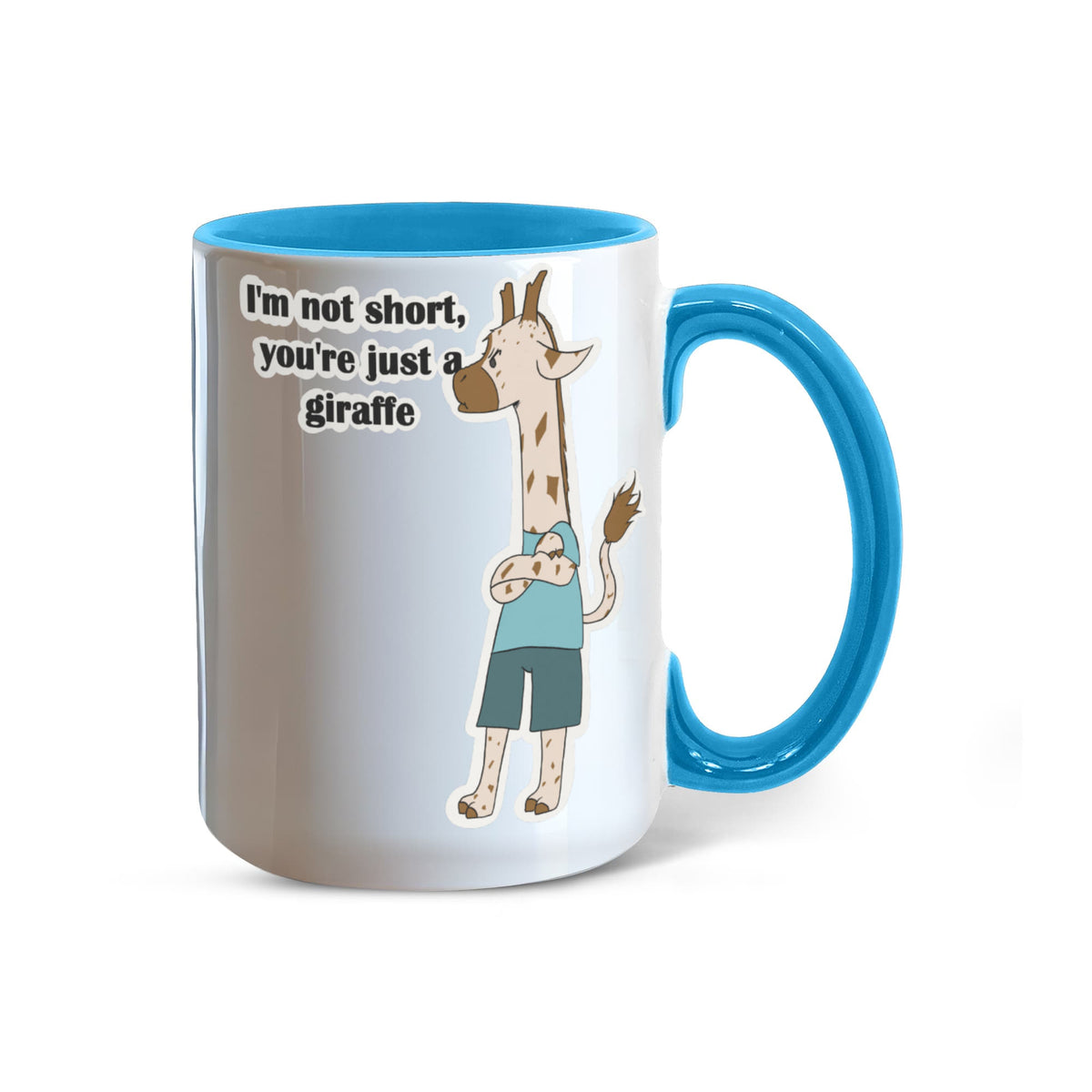 I'm Not Short, You're Just a Giraffe — Giraffe Edition Mug (color variation)