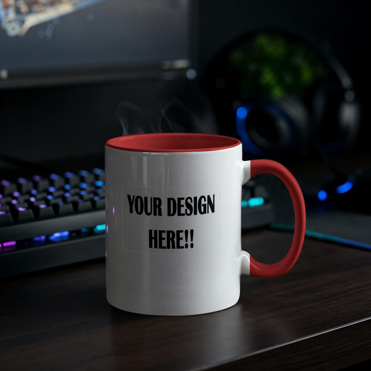 Custom Design Color Accent Mug