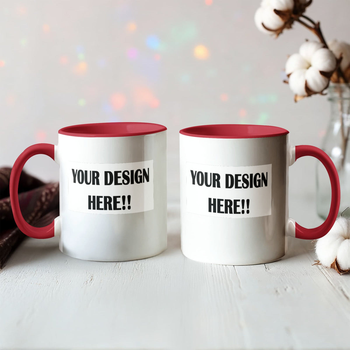 Custom Design Color Accent Mug