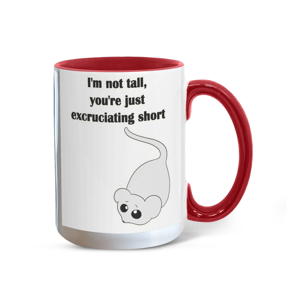 I'm Not Short & I'm Not Tall — Giraffe & Mouse Edition Mug (Colour Variation)