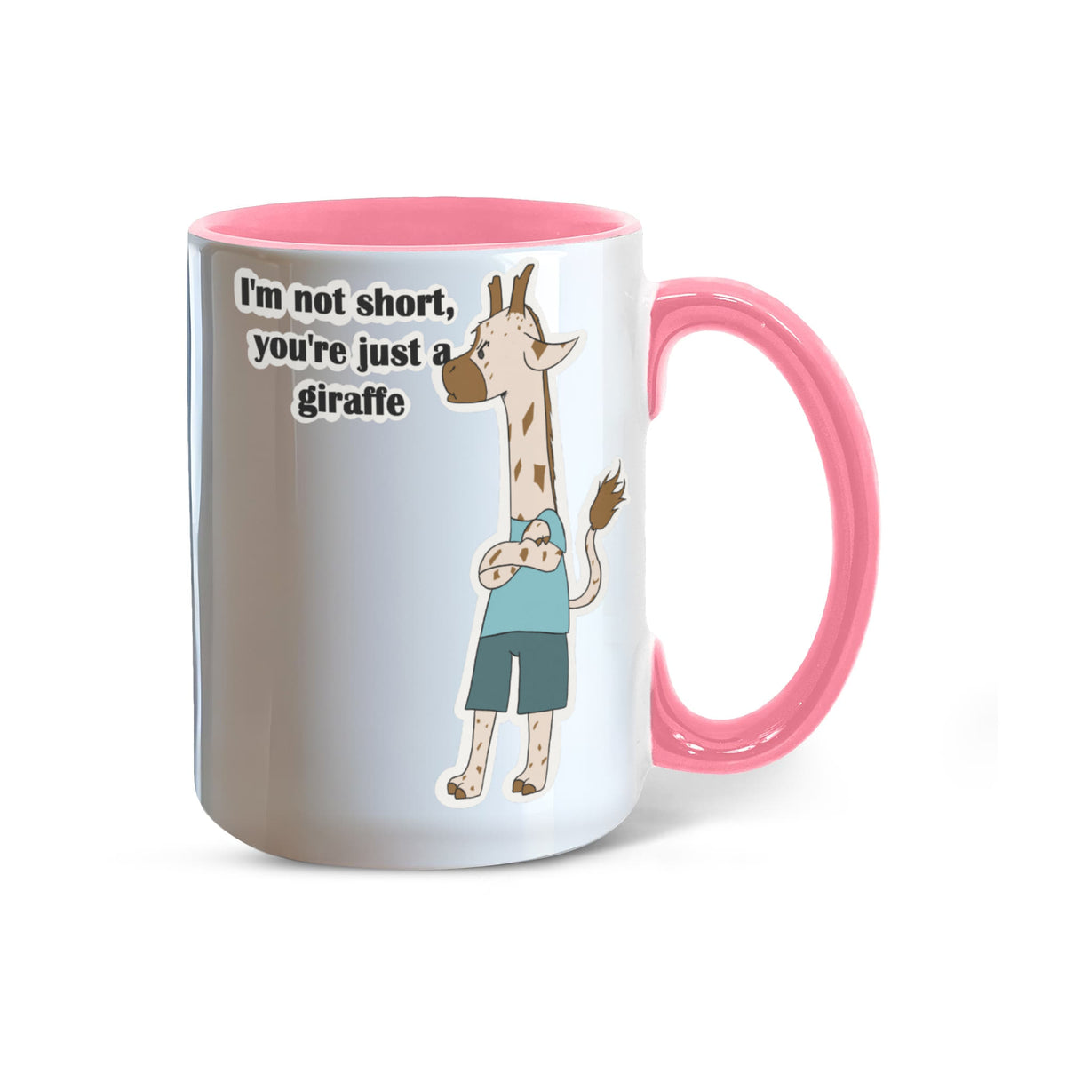 I'm Not Short, You're Just a Giraffe — Giraffe Edition Mug (color variation)