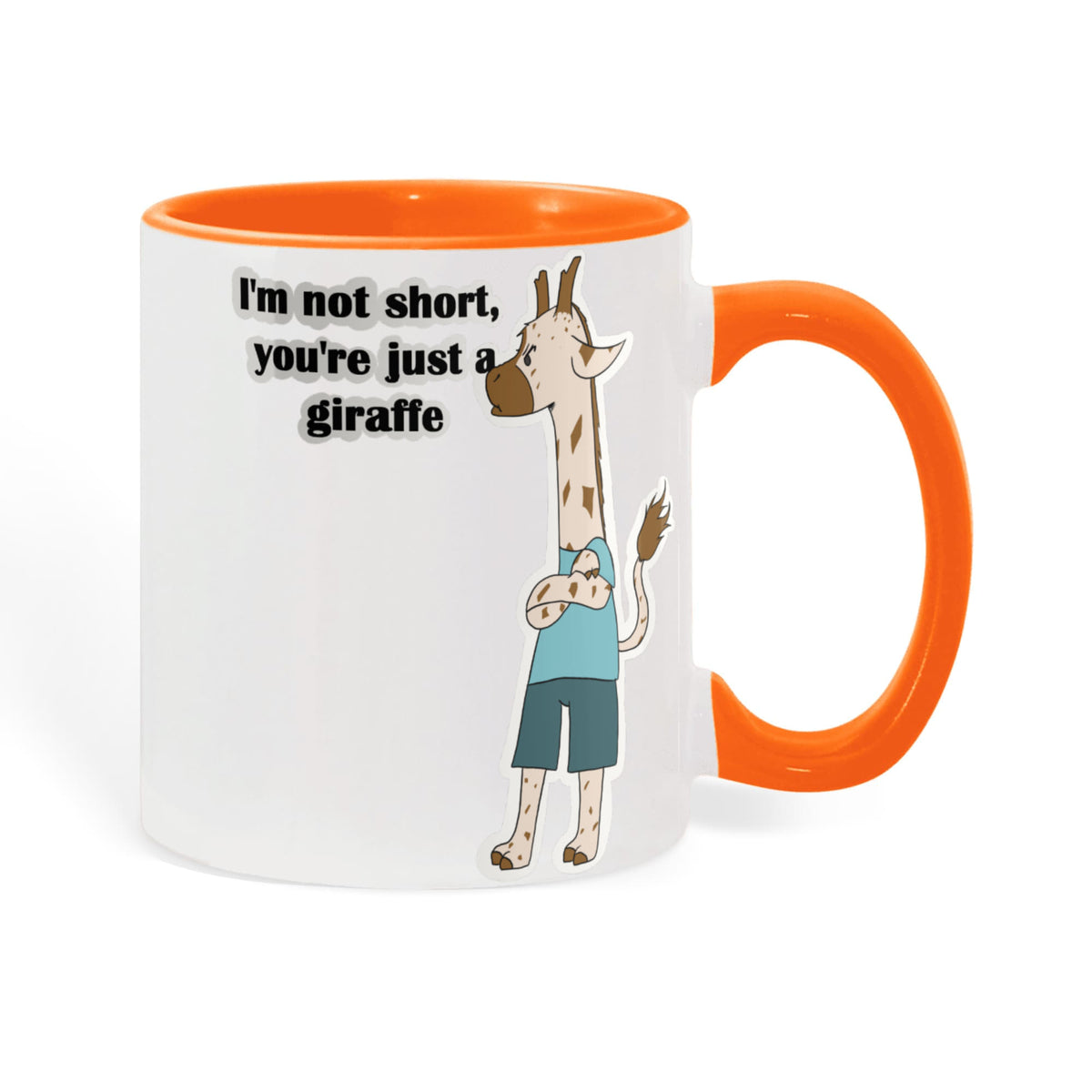 I'm Not Short & I'm Not Tall — Giraffe & Mouse Edition Mug (Colour Variation)