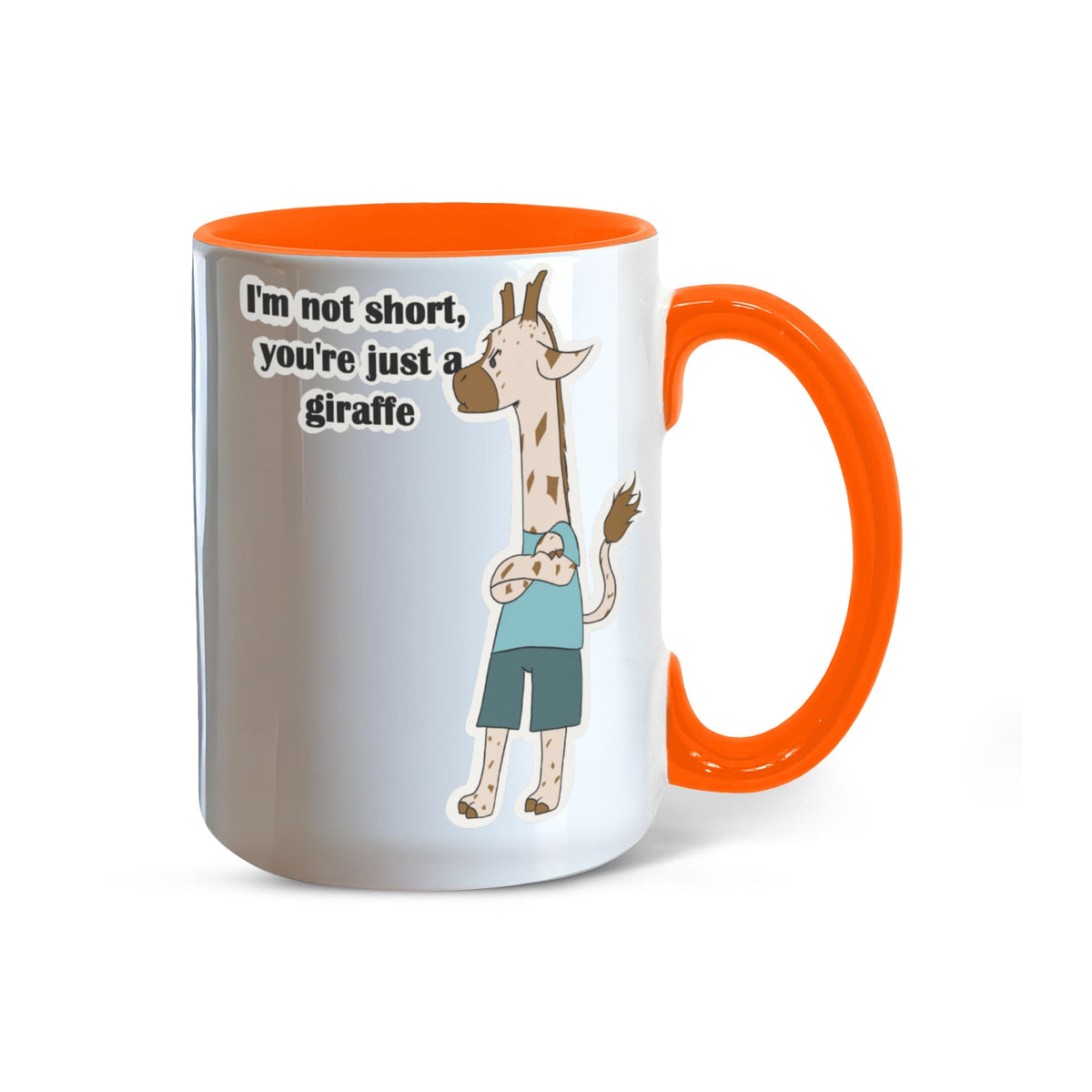 I'm Not Short, You're Just a Giraffe — Giraffe Edition Mug (color variation)