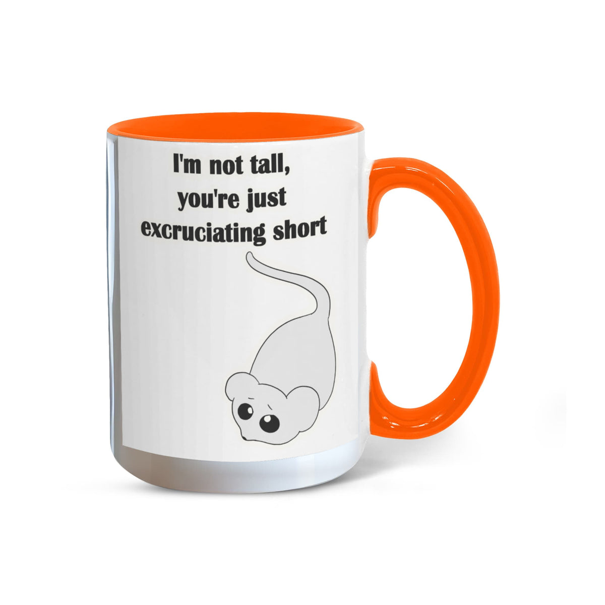 I'm Not Short & I'm Not Tall — Giraffe & Mouse Edition Mug (Colour Variation)