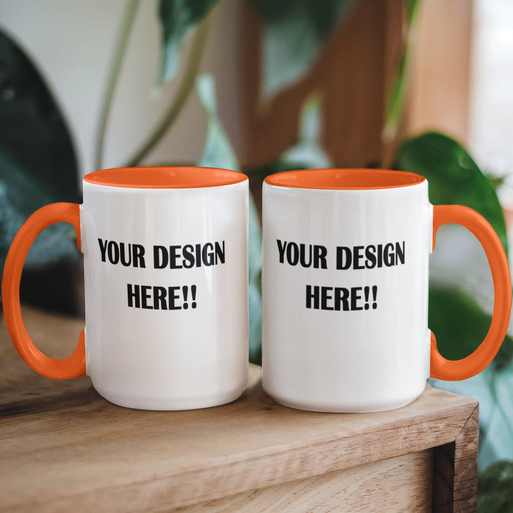 Custom Design Color Accent Mug