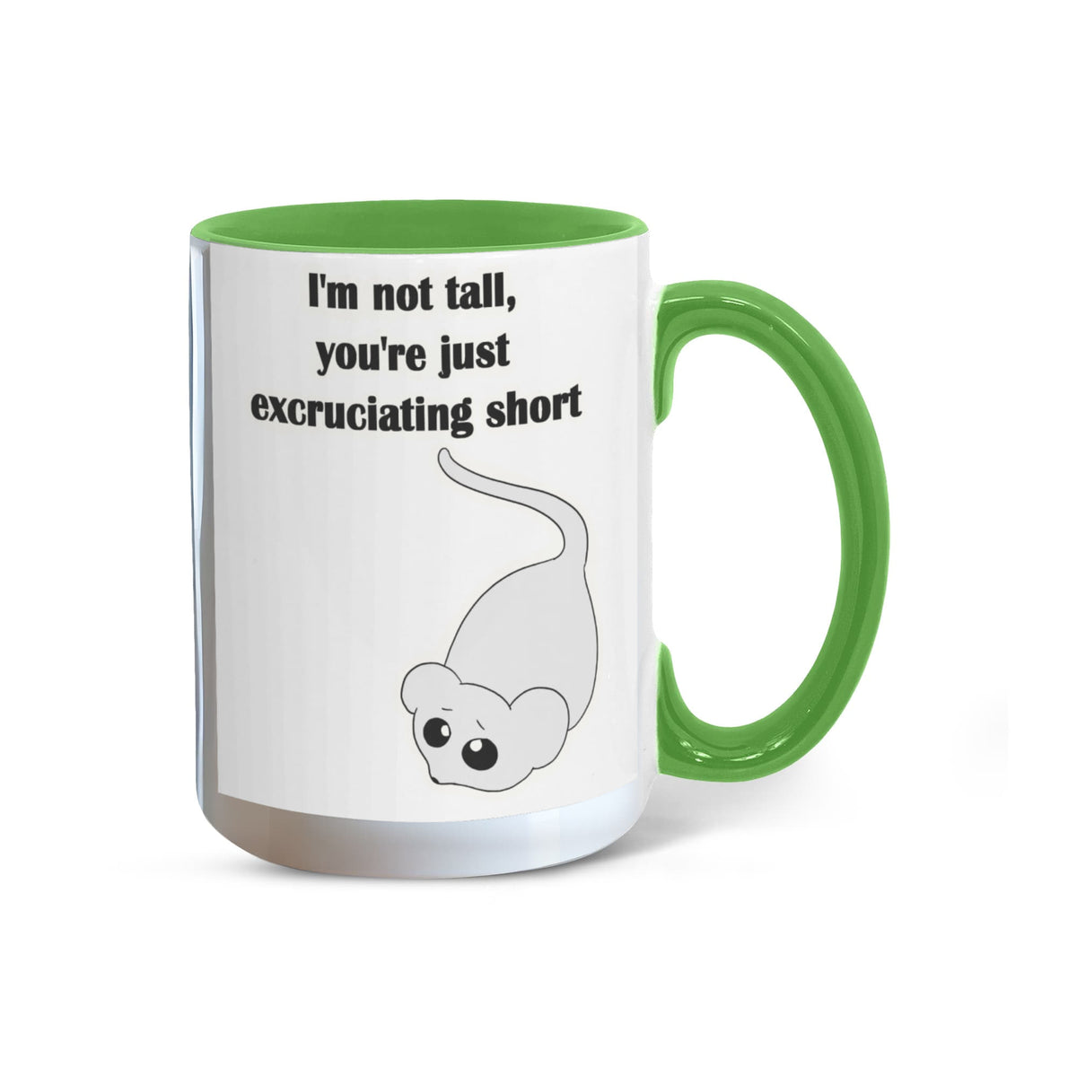 I'm Not Short & I'm Not Tall — Giraffe & Mouse Edition Mug (Colour Variation)