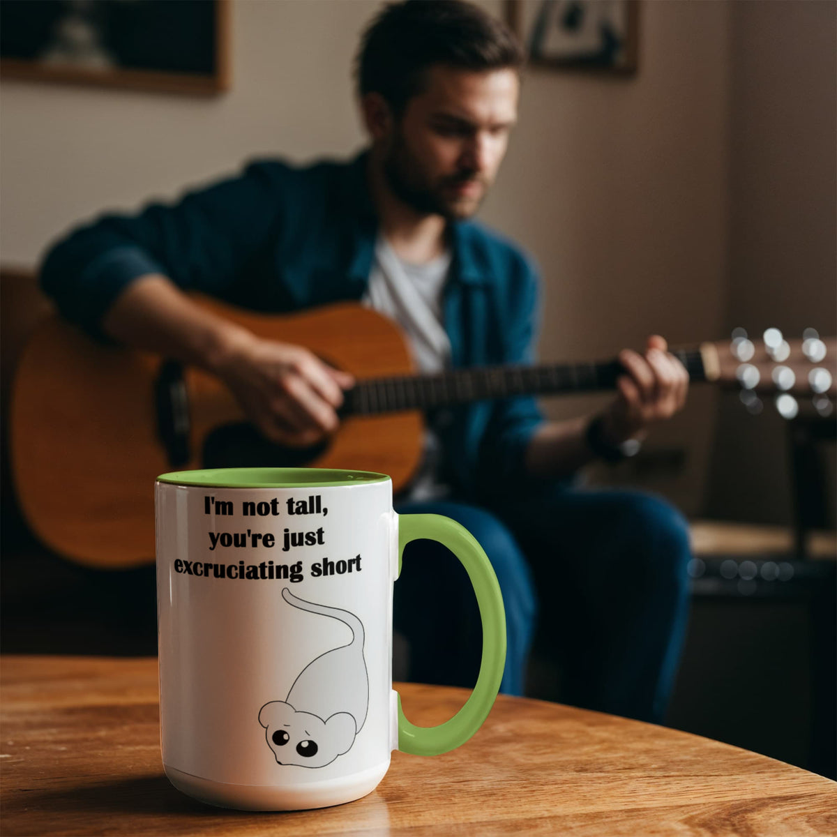 I'm Not Tall, You're Just Excruciating Short — Mouse Edition Mug (color variation)