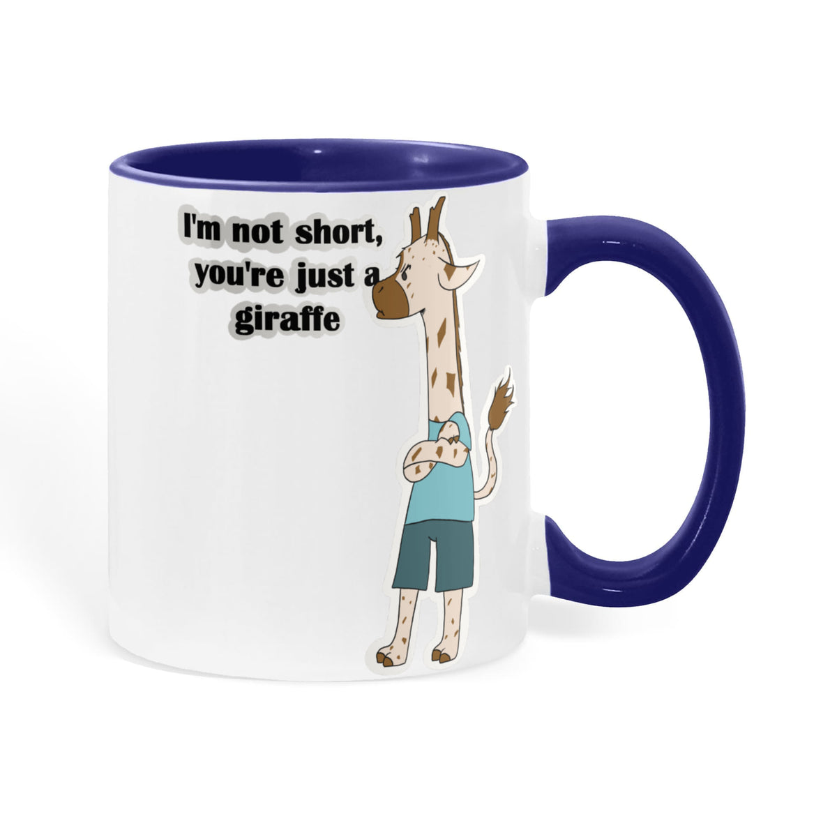 I'm Not Short & I'm Not Tall — Giraffe & Mouse Edition Mug (Colour Variation)