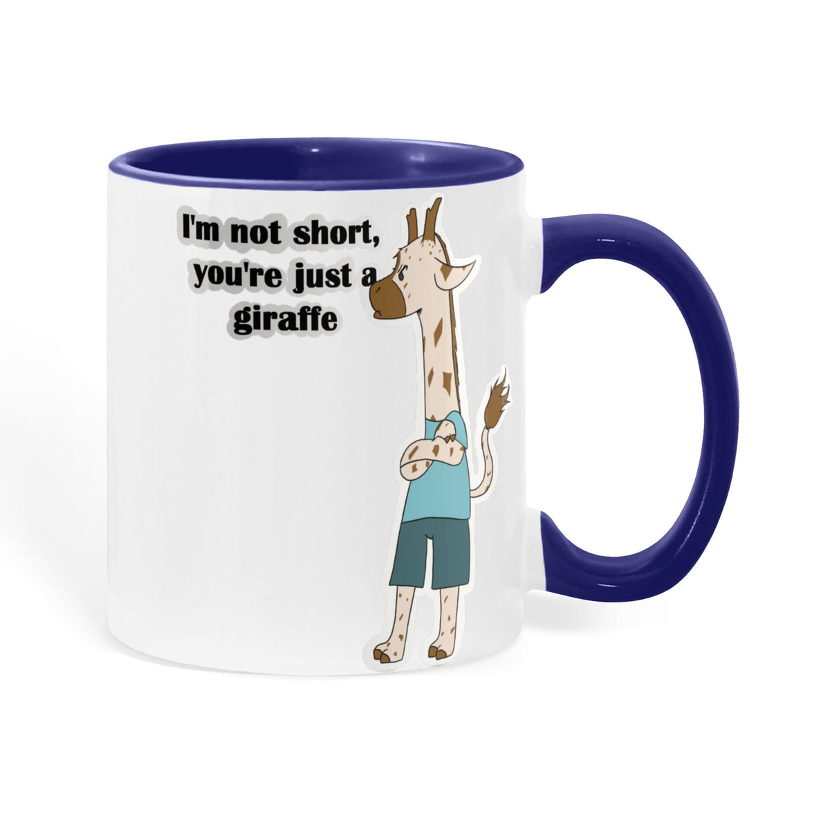 I'm Not Short, You're Just a Giraffe — Giraffe Edition Mug (color variation)