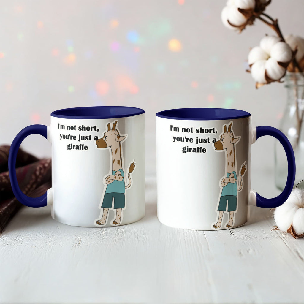 I'm Not Short, You're Just a Giraffe — Giraffe Edition Mug (color variation)