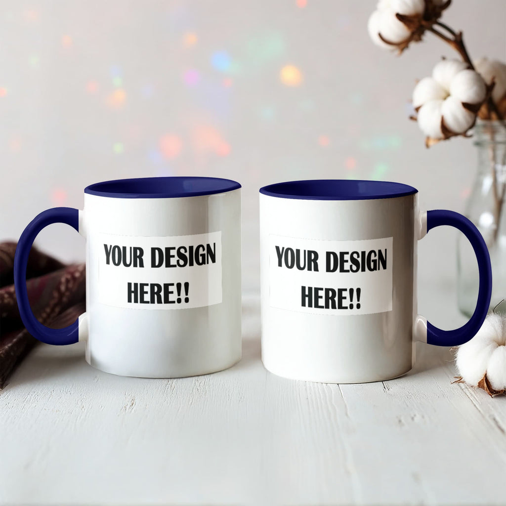 Custom Design Color Accent Mug
