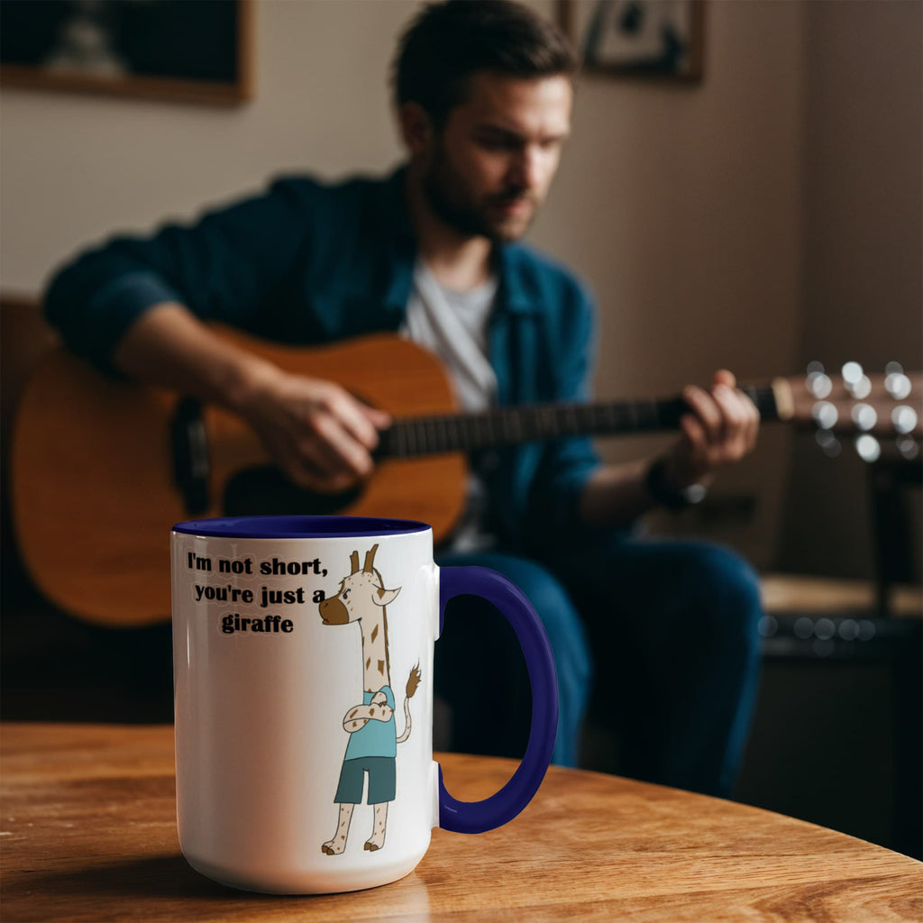 I'm Not Short, You're Just a Giraffe — Giraffe Edition Mug (color variation)